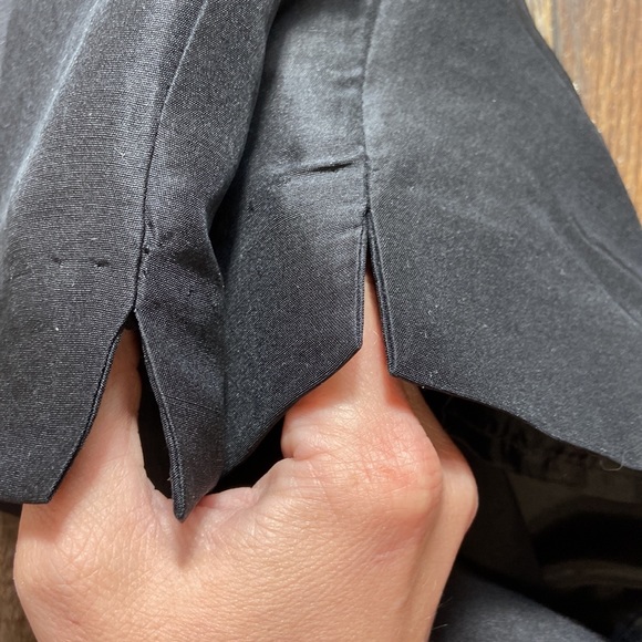 S.L.B. Embroidered Silk Cocktail Slacks Size 18 - Picture 3 of 11